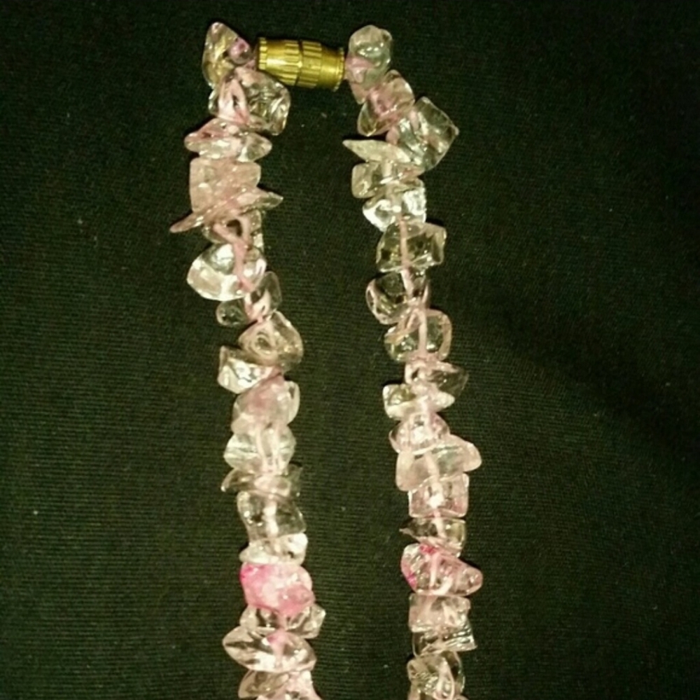 Chic Pink Crystal Necklace